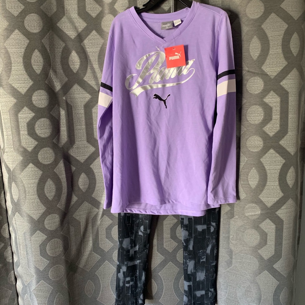 NWT Girls Puma Legging Set - 7/8